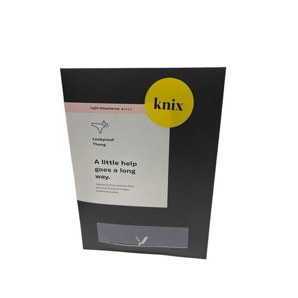 Knix Women's Light Absorbency Leakproof Thong Size M Midnight  FK101MDM - Picture 1 of 2